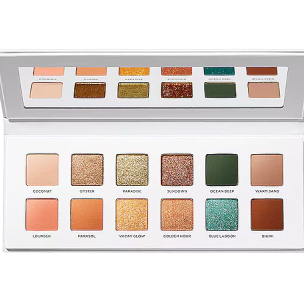 Iconic London Beachside Babe Eyeshadow Palette 12 Versatile Shades